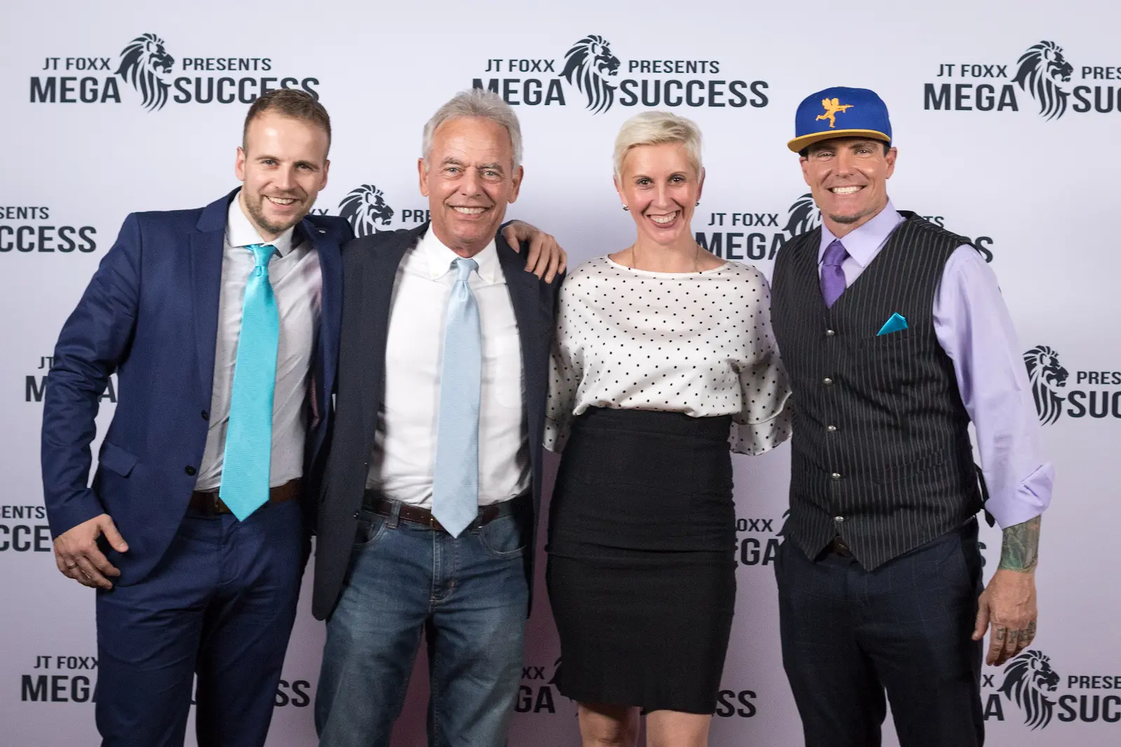 Danijela + Milos in a professional event photo with public figures