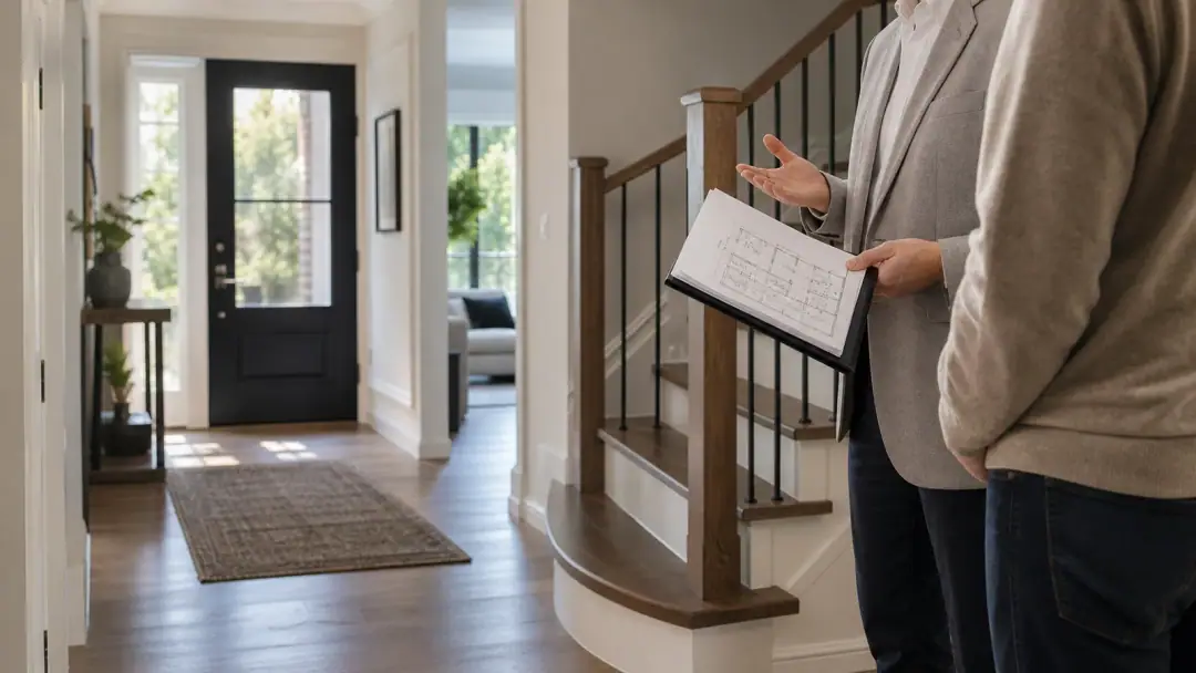 Seller consultation in a Greater Montreal home before listing
